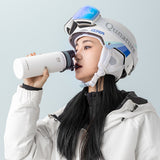 Rockbros 35210029005 termisk cykelflaske til drikkevarer 550 ml - hvid