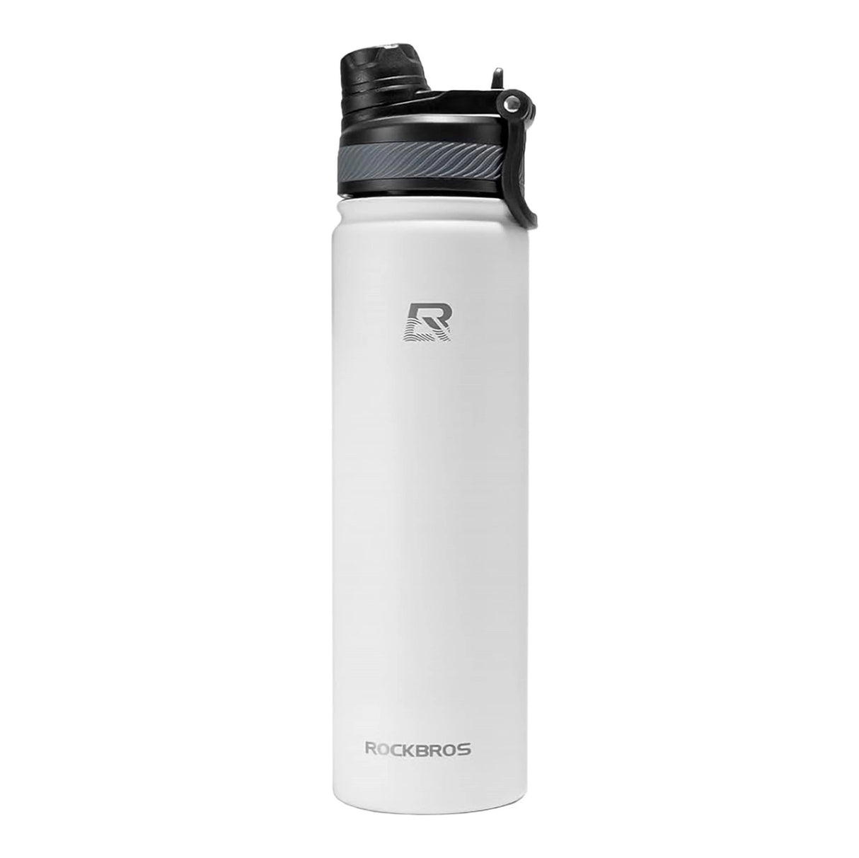 Rockbros 35210029006 termisk cykelflaske til drikkevarer 650 ml - hvid