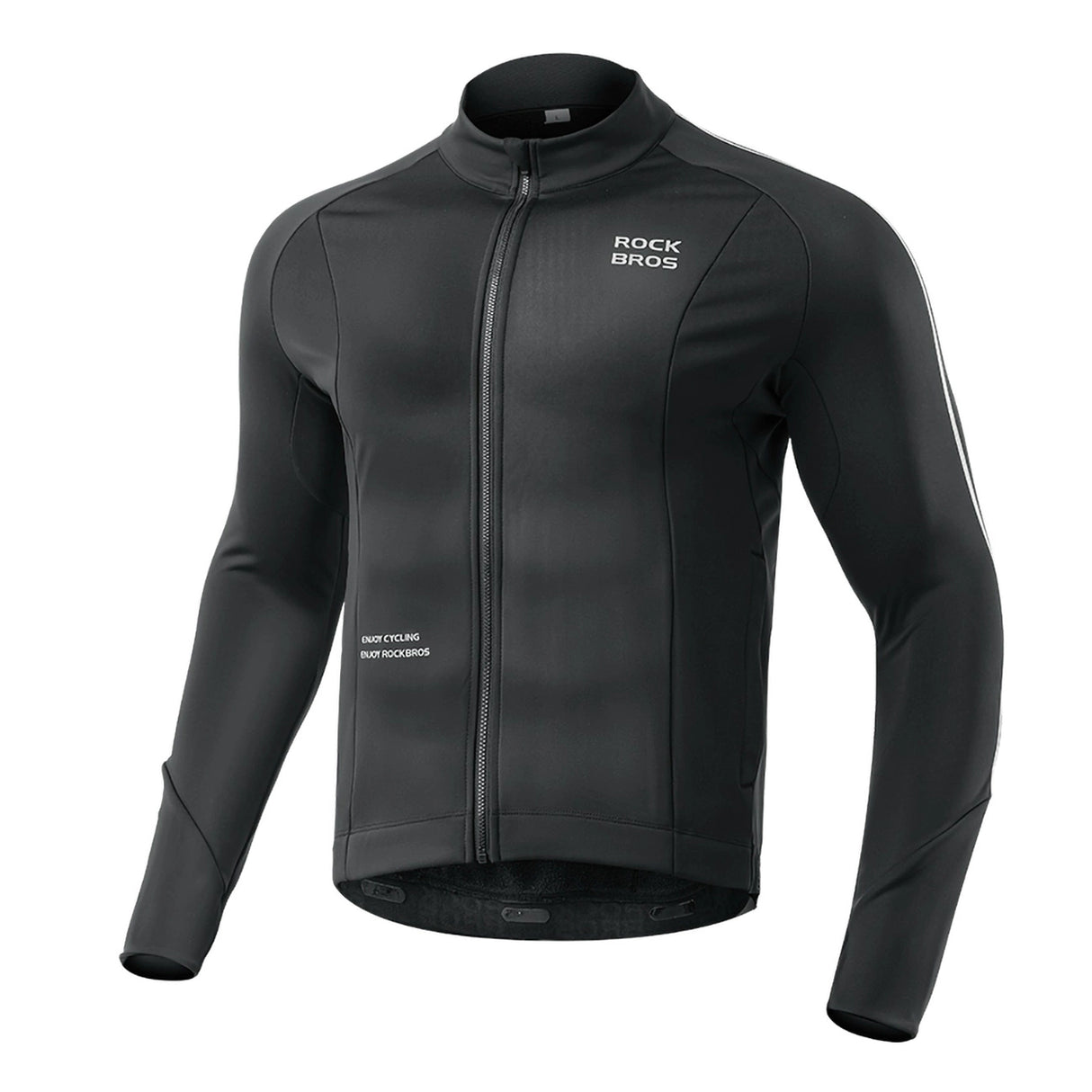 Rockbros 15400002004 langærmet cykeltrøje efterår/vinter XL - sort