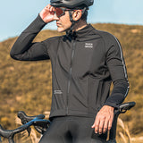 Rockbros 15400002004 langærmet cykeltrøje efterår/vinter XL - sort