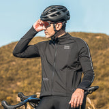 Rockbros 15400002004 langærmet cykeltrøje efterår/vinter XL - sort
