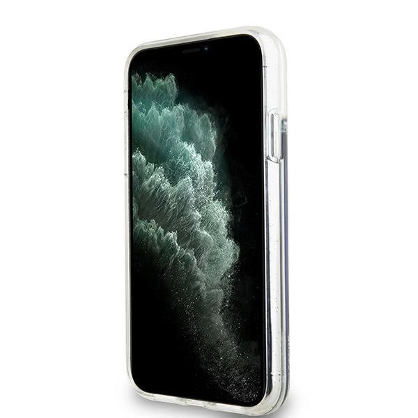 DKNY Liquid Glitter Big Logo-foder for iPhone 11 / Xr - sort