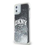 DKNY Liquid Glitter Big Logo-foder for iPhone 11 / Xr - sort