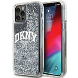 DKNY Liquid Glitter Big Logo iPhone 12 Pro/12 Case - sort