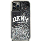 DKNY Liquid Glitter Big Logo iPhone 12 Pro/12 Case - sort