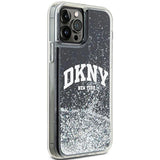 DKNY Liquid Glitter Big Logo iPhone 12 Pro/12 Case - sort