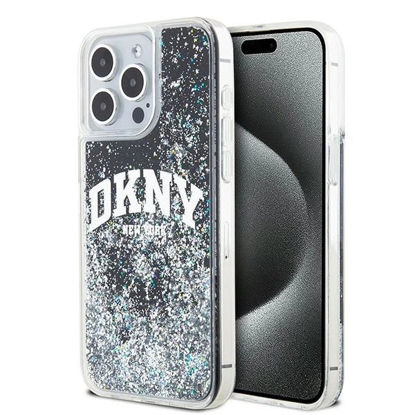 DKNY Liquid Glitter Big Logo iPhone 13 Pro Max Case - sort
