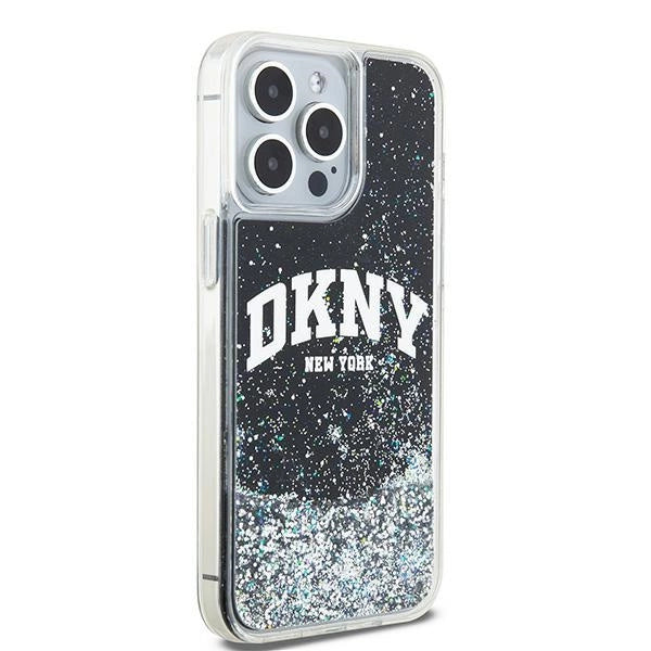 DKNY Liquid Glitter Big Logo iPhone 14 Pro Max Case - sort