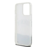 DKNY Liquid Glitter Big Logo-kasse til iPhone 15 Pro - hvid