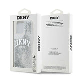 DKNY Liquid Glitter Big Logo-kasse til iPhone 15 Pro - hvid