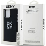 DKNY Liquid Silicone Metal Logo iPhone 15 Pro Case - sort
