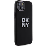 DKNY Liquid Silicone Metal Logo Case til iPhone 15 Plus / 14 Plus - sort