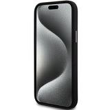 DKNY Liquid Silicone Metal Logo Case til iPhone 15 Plus / 14 Plus - sort