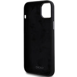 DKNY Liquid Silicone Metal Logo Case til iPhone 15 Plus / 14 Plus - sort