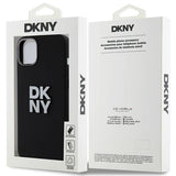 DKNY Liquid Silicone Metal Logo Case til iPhone 15 Plus / 14 Plus - sort