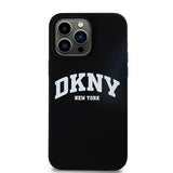 DKNY Liquid Silicone White Printed Logo MagSafe iPhone 13 Pro Max Case - sort