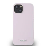 DKNY flydende silikone lille metal logo MagSafe Case til iPhone 14/15/13 - Pink