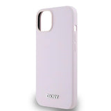 DKNY flydende silikone lille metal logo MagSafe Case til iPhone 14/15/13 - Pink