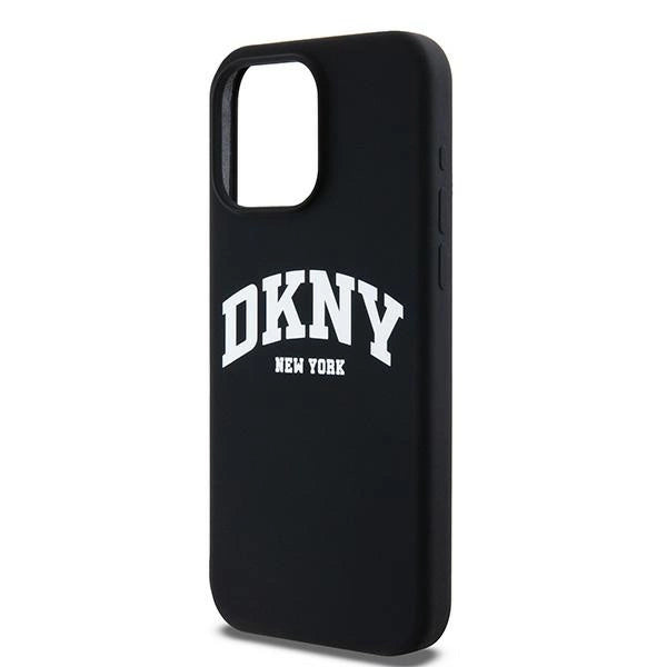 DKNY Liquid Silicone White Printed Logo MagSafe iPhone 14 Pro Max Case - sort