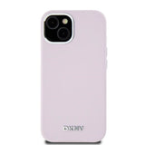 DKNY flydende silikone lille metal logo MagSafe Case til iPhone 15 Plus / 14 Plus - Pink