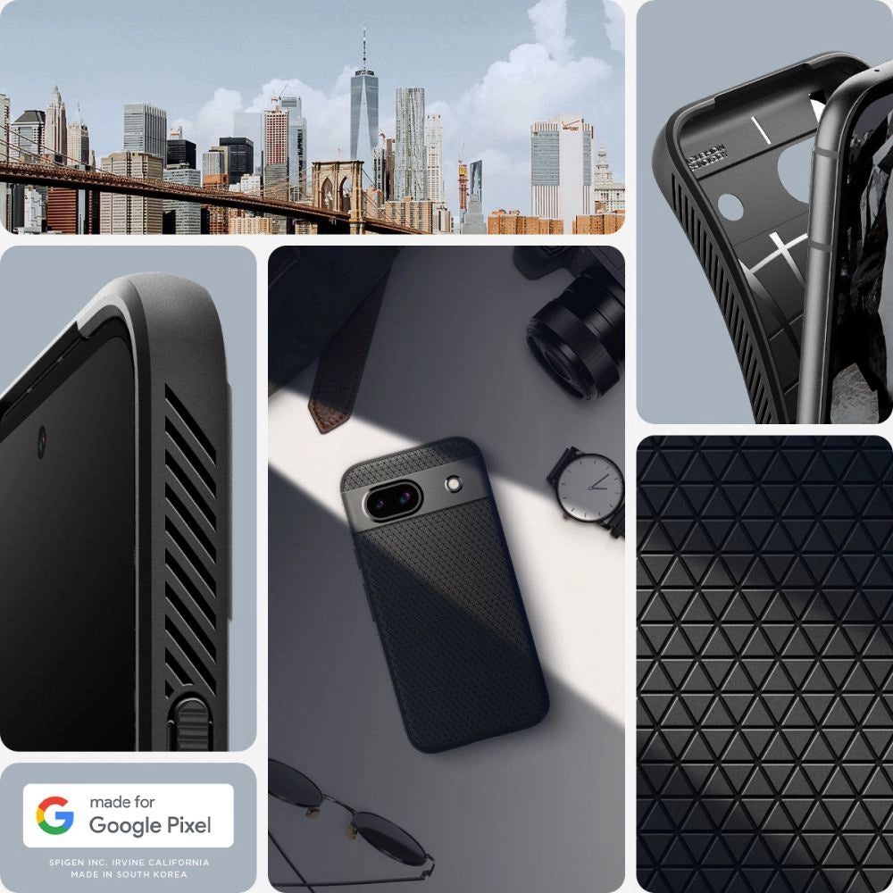 Spigen Liquid Air Case til Google Pixel 8A - Matte sort