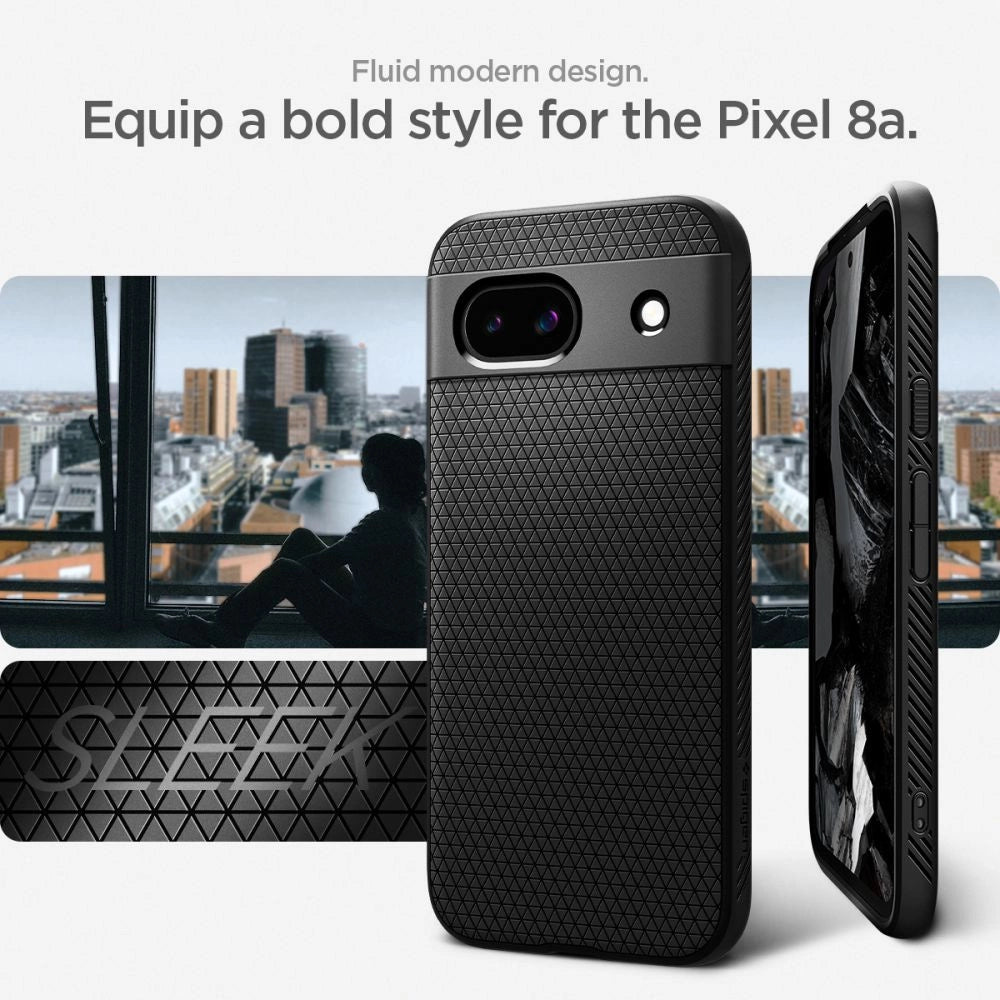 Spigen Liquid Air Case til Google Pixel 8A - Matte sort