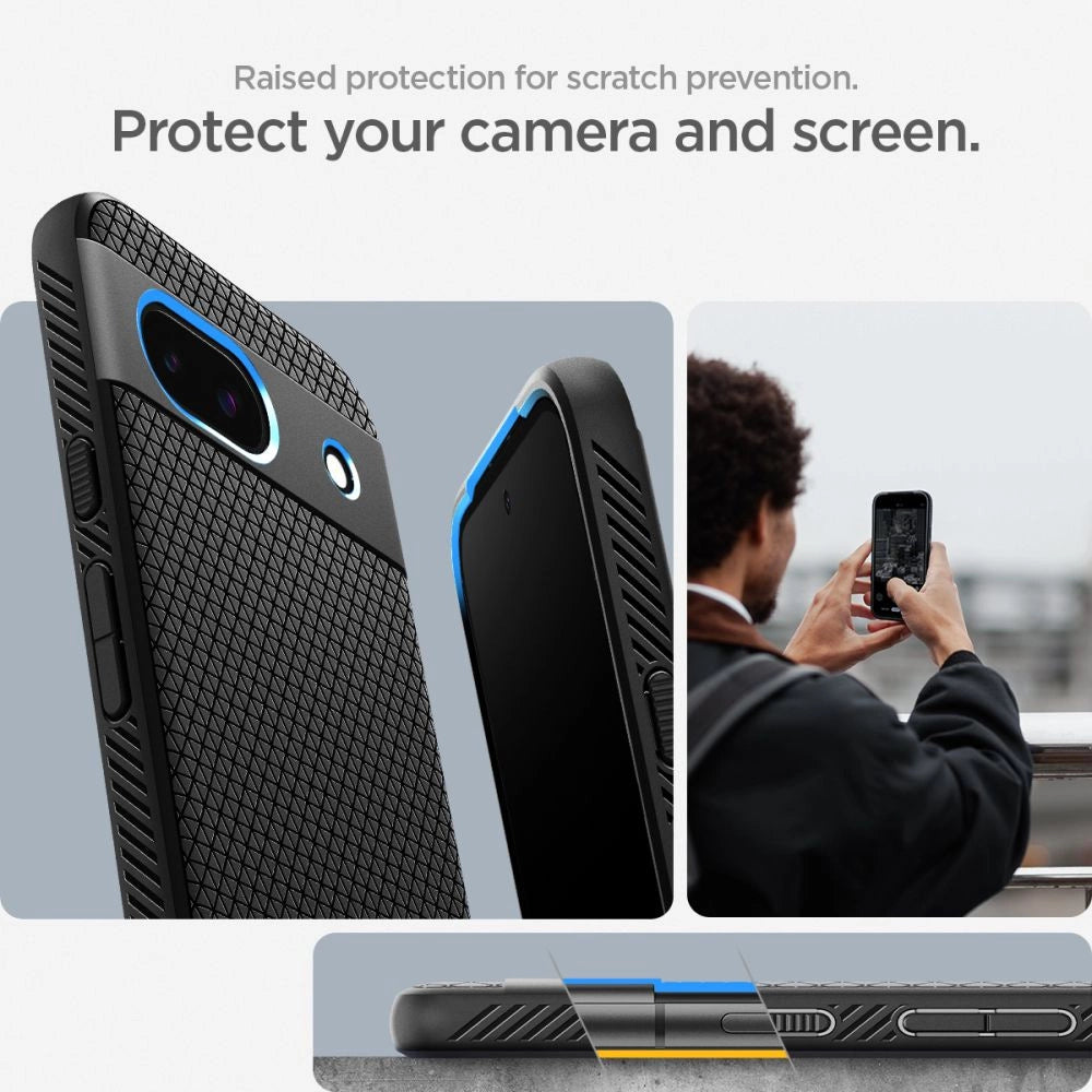 Spigen Liquid Air Case til Google Pixel 8A - Matte sort