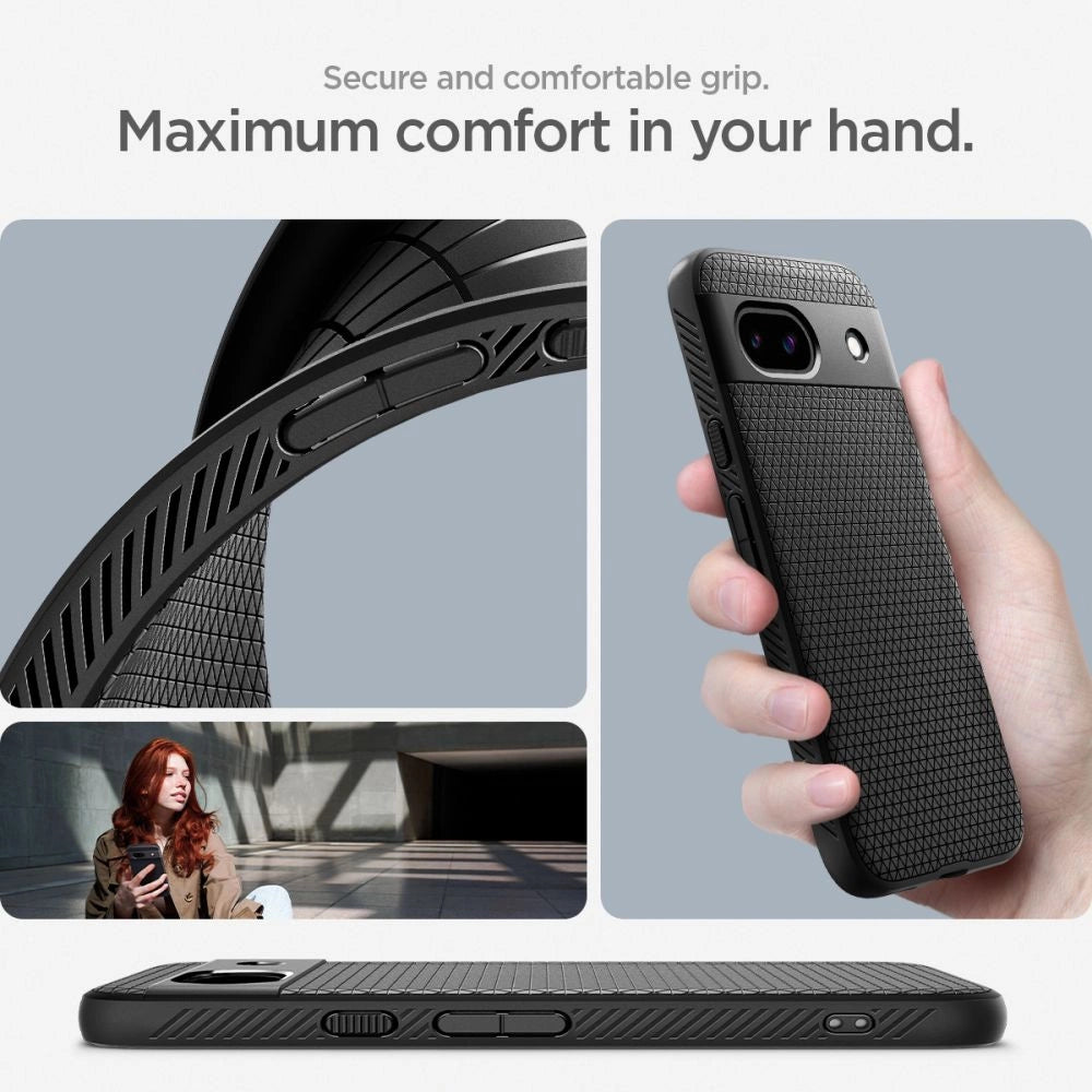 Spigen Liquid Air Case til Google Pixel 8A - Matte sort