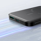 Powerbank Joyroom JR-W020 Mini 5000mAh USB-A USB-C induktiv 20W - sort + USB-C / USB-C kabel