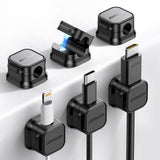 Joyroom JR-ZS368 magnetisk kabel organisator - sort (6 st.)