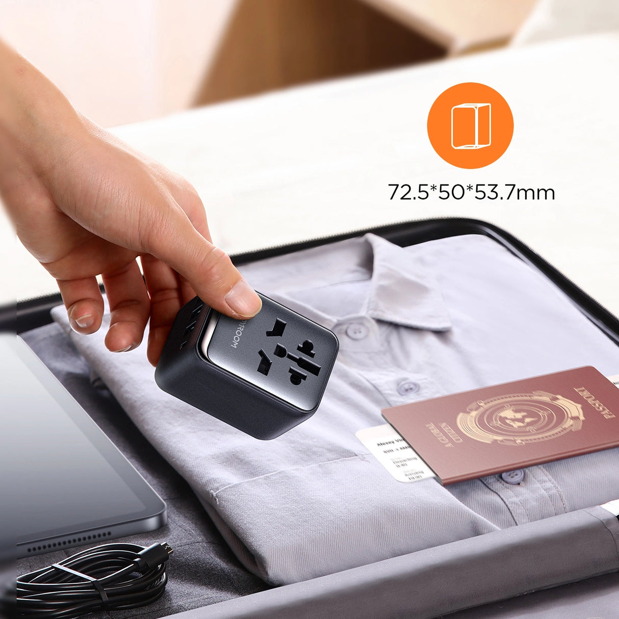 Joyroom JR-TCW01 Travel Adapter Universal 17W EU / US / UK / JP / AU / CN - sort