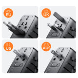 Joyroom JR-TCW01 Travel Adapter Universal 17W EU / US / UK / JP / AU / CN - sort