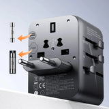 Joyroom JR-TCW02 65W Travel Adapter Universal EU / US / JP / AU / UK / CN - sort