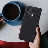 Nillkin Super Frosted Shield Pro Case til Xiaomi Redmi Note 13 Pro 4G / Poco X6 5G - sort