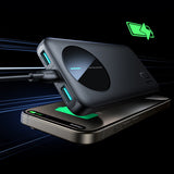Powerbank Joyroom JR-PBF12 10000mAh 2.4A 2x USB-A 1x USB-C - black