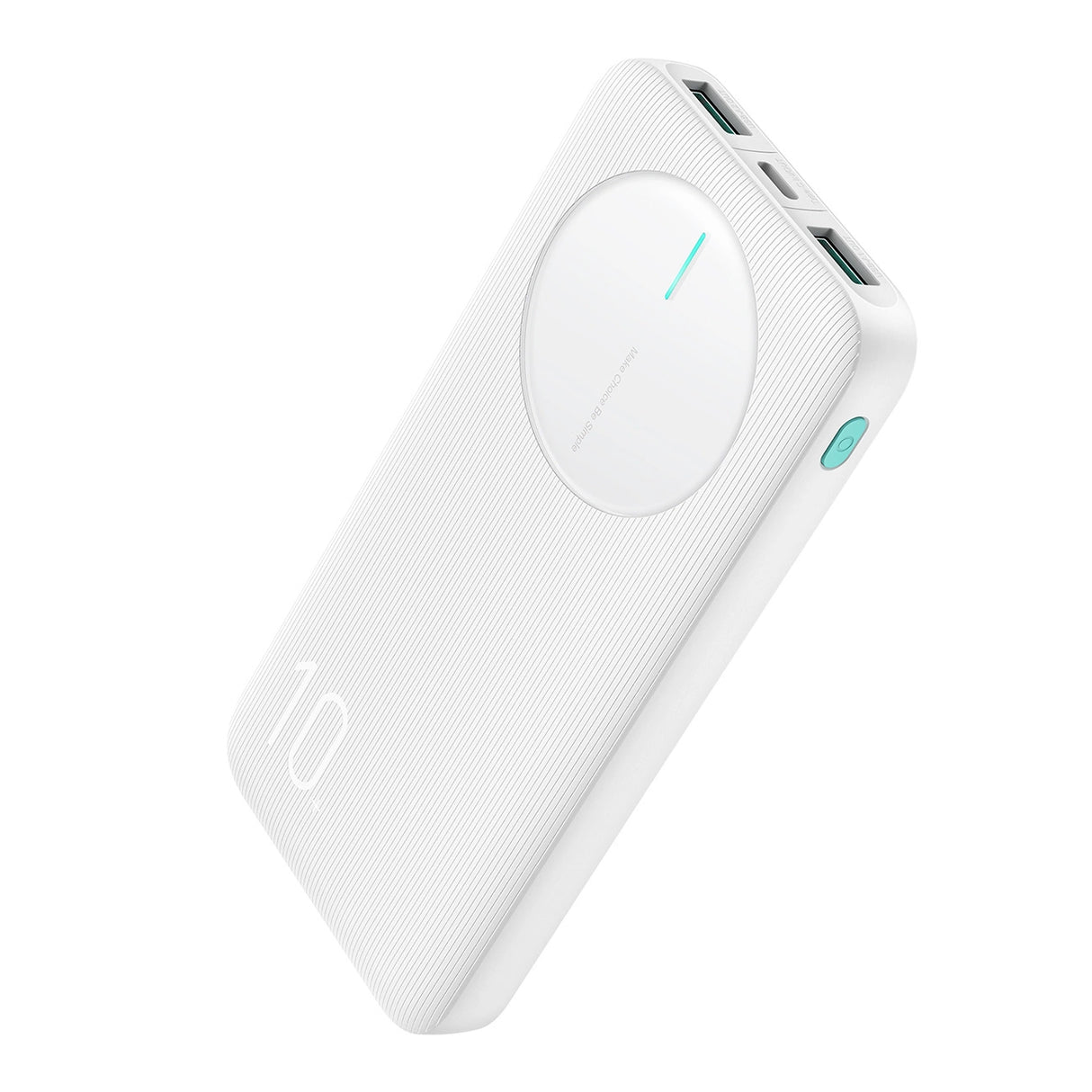 Powerbank Joyroom JR-PBF12 10000mAh 2.4A 2x USB-A 1x USB-C - hvid