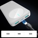 Powerbank Joyroom JR-PBF12 10000mAh 2.4A 2x USB-A 1x USB-C - hvid