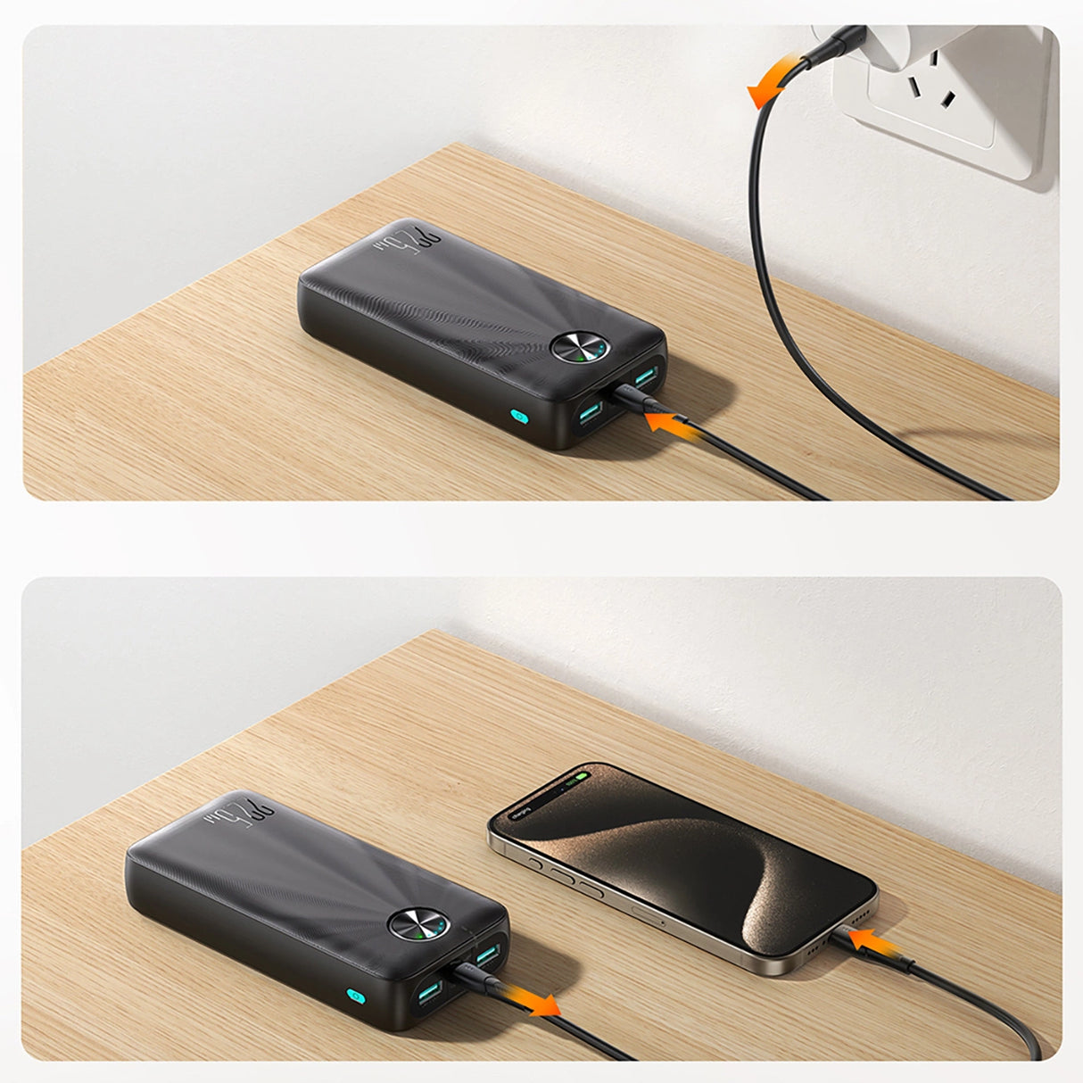 Powerbank Joyroom JR-PBF16 20000mAh USB-C USB-A 22.5W - sort