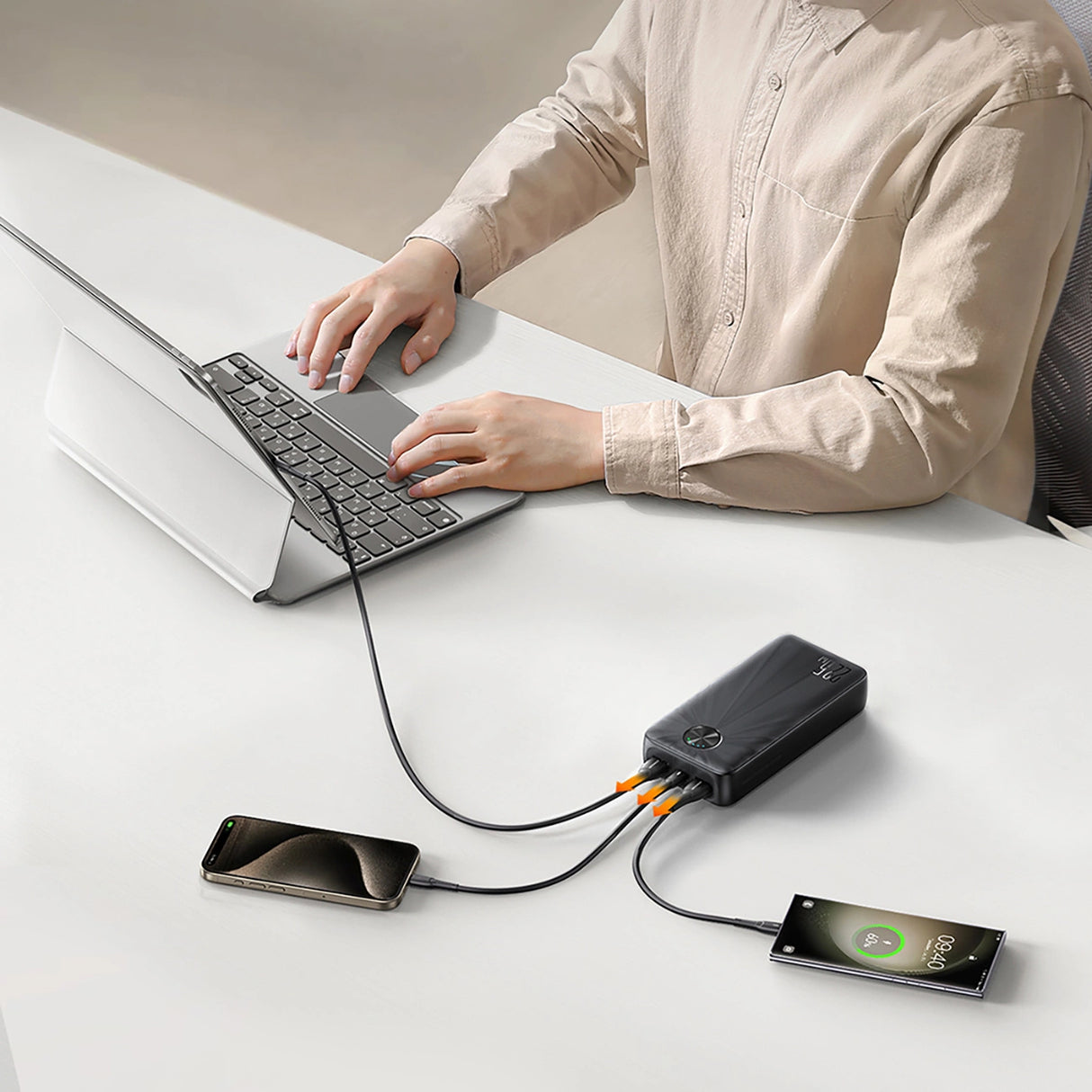 Powerbank Joyroom JR-PBF16 20000mAh USB-C USB-A 22.5W - sort