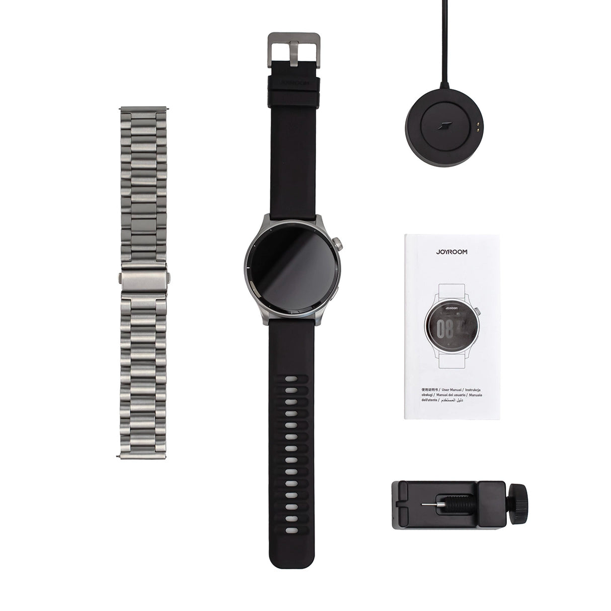 Joyroom Venture-serien JR-FV1 Smartwatch med opkaldsmodtager - Grå