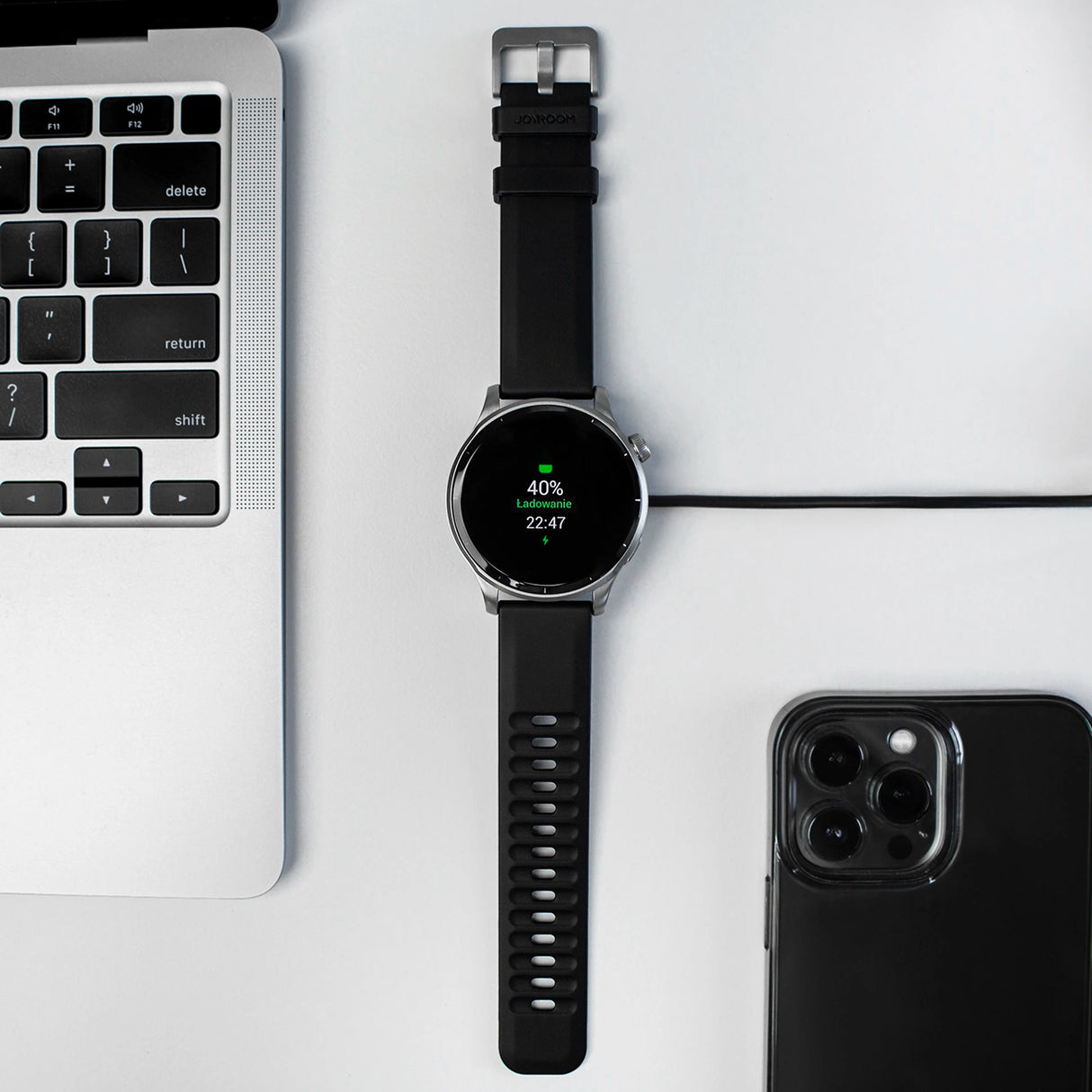 Joyroom Venture-serien JR-FV1 Smartwatch med opkaldsmodtager - Grå