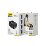 Dudao A65Pro 65W EU / US / JP / AUS / UK rejseadapter 2x USB-C 2x USB-A - sort
