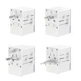 Dudao A65Pro 65W EU / US / JP / AUS / UK rejseadapter 2x USB-C 2x USB-A - hvid