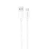 Dudao L4ST USB-A / USB-C kabel 2A 1m - hvid