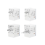 Dudao A35Pro 35W EU / UK / AUS / US / JP rejseadapter 3x USB-C 2x USB-A - hvid