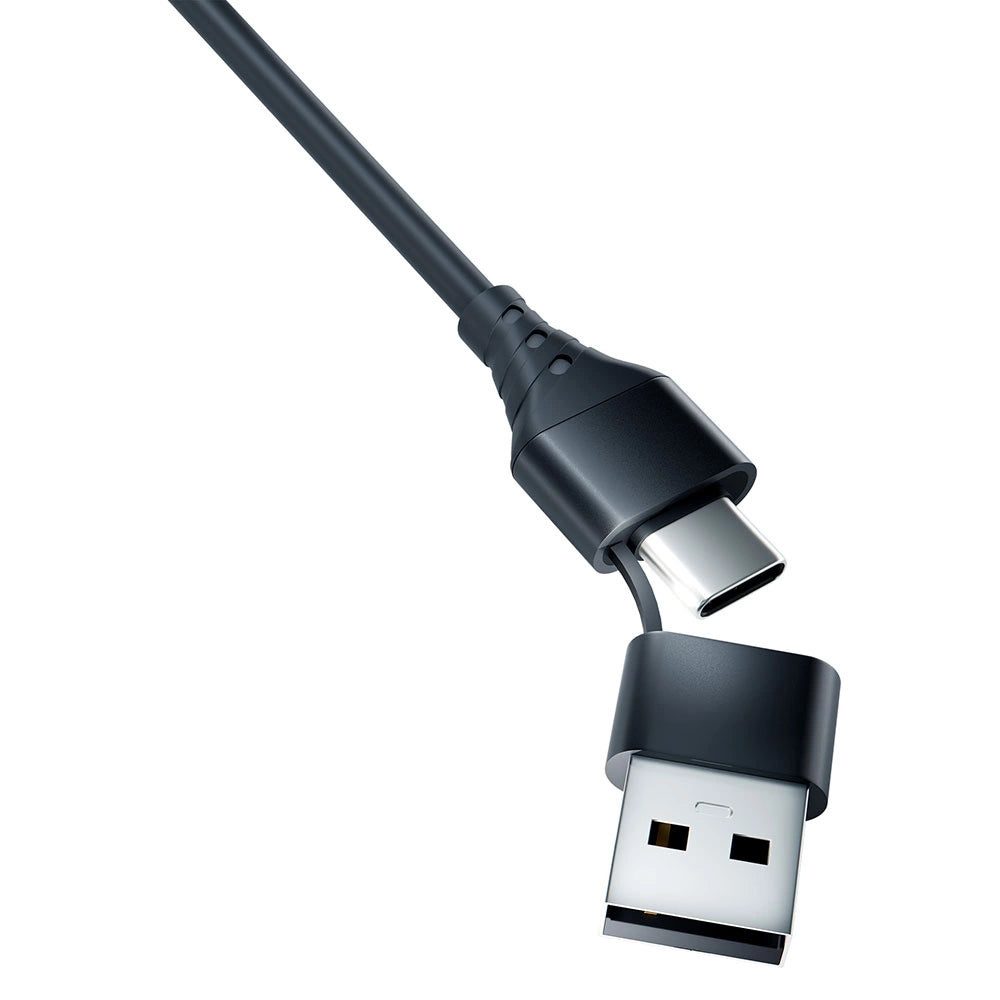 3mk Hyper Cable 3in1 USB-A - USB-C / USB-C - micro USB - Lightning 1,5m - sort