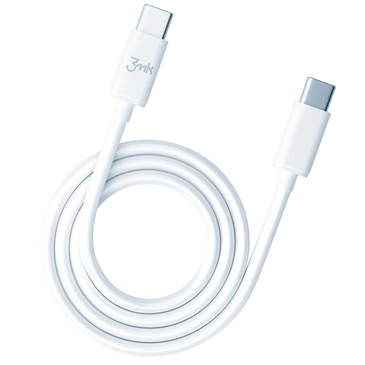 3mk Hyper Cable USB-C / USB-C 100W 2m - hvid