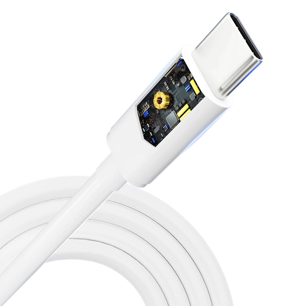 3mk Hyper Cable USB-C / USB-C 100W 2m - hvid