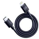 3mk Hyper Cable USB-C / Lightning 20W 1.2m - sort