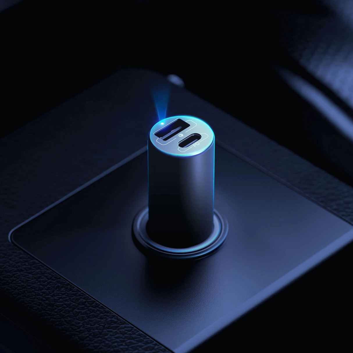 3mk Hyper Car Charger USB-C USB-A 100W - sølv